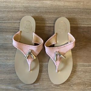 Jack Rogers sandals - size 10 - pink and gold - barely worn!